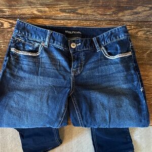 Maurices Dark Blue Skinny Jeans